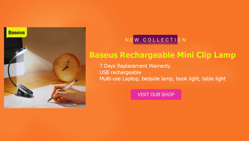 Baseus Rechargeable Mini Clip Lamp